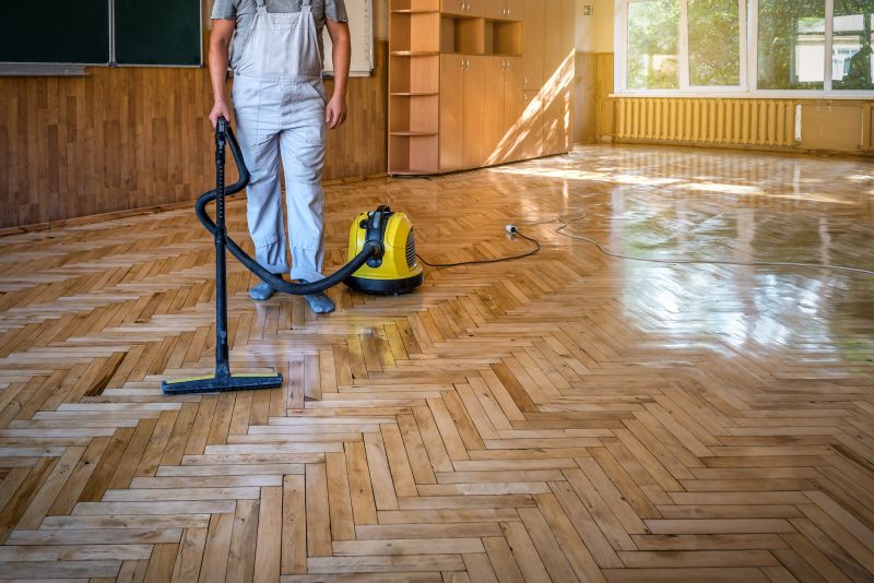 Inside a Wood Floor Cleaning